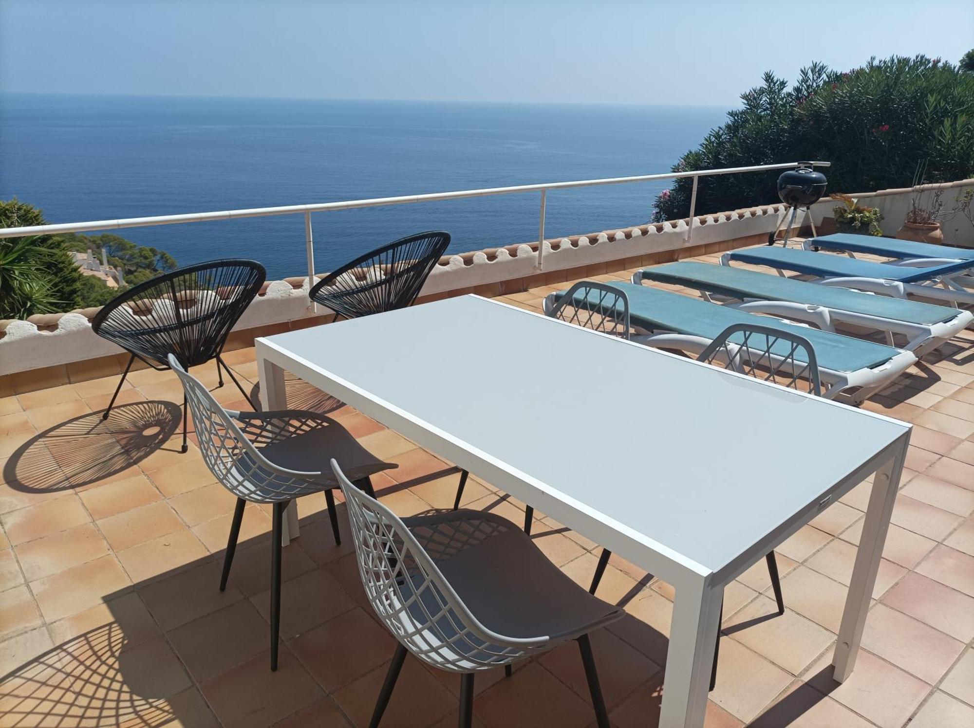 "La Terrasse De La Mer 8" -Climatisation-Wifi-Bbq -Piscine-Parking Begur Ngoại thất bức ảnh